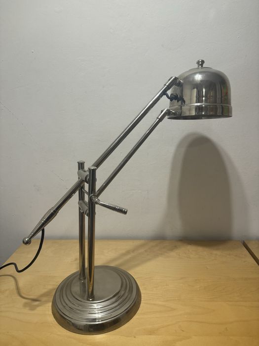 Luminária vintage, cromada