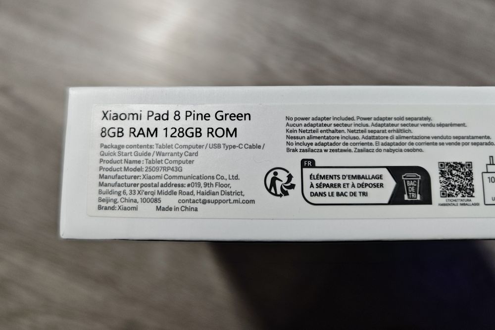 Tablet Xiaomi Pad 8 8GB/128GB  11.2 cala NOWY ZAPLOMBOWANY