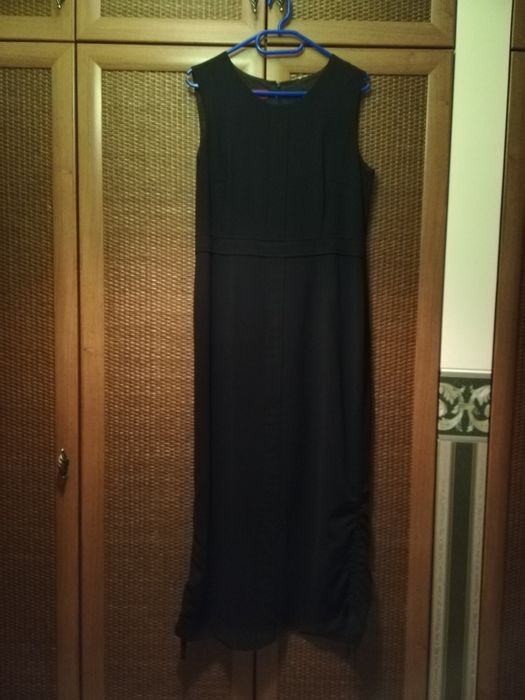 Elegancka czarna sukienka na podszewce Bianca rozmiar 42