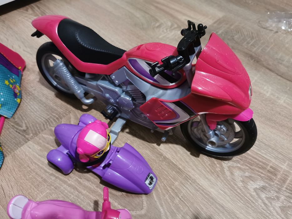 Barbie namiot rower motor lalki