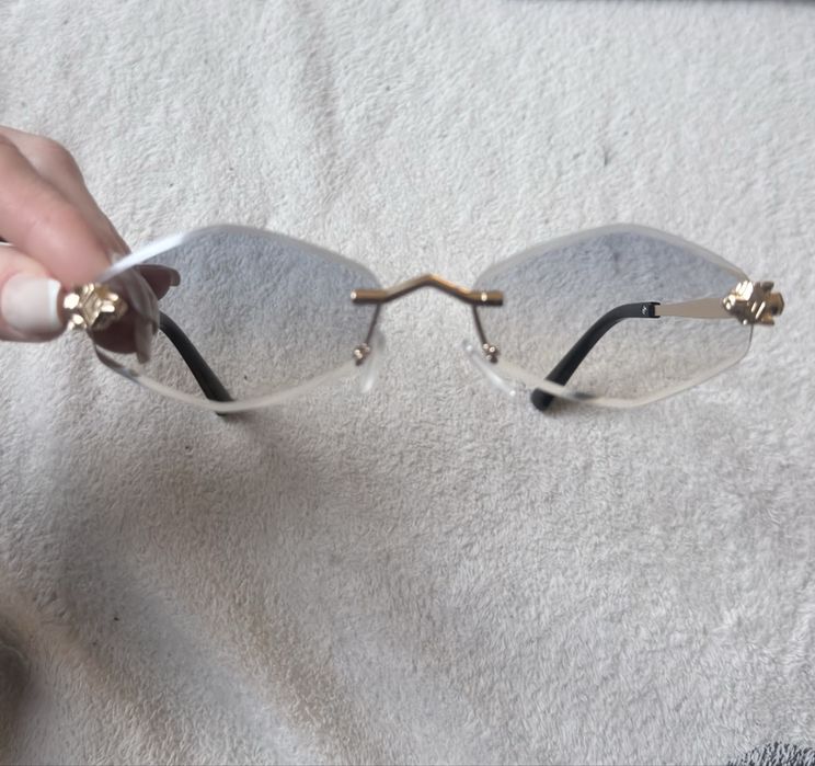 Okulary przeciwsłoneczne cieniowane złoty