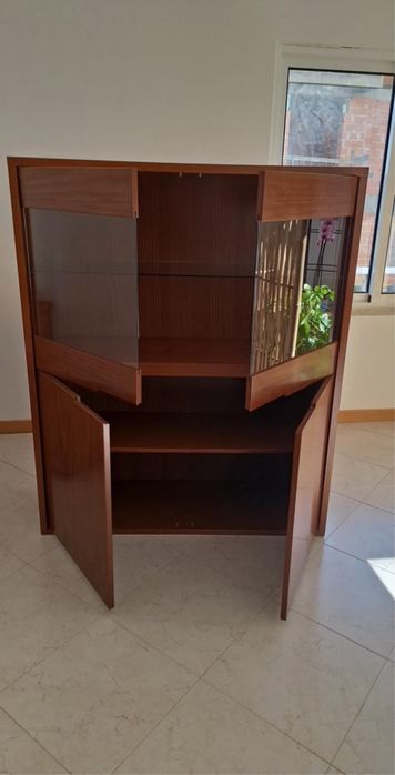 Vendo mobília de sala (estante, móvel tv e garrafeira/louceiro