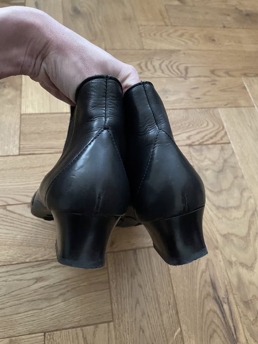 Botki Think! r.38,5/39 skóra naturalna designerski obcas