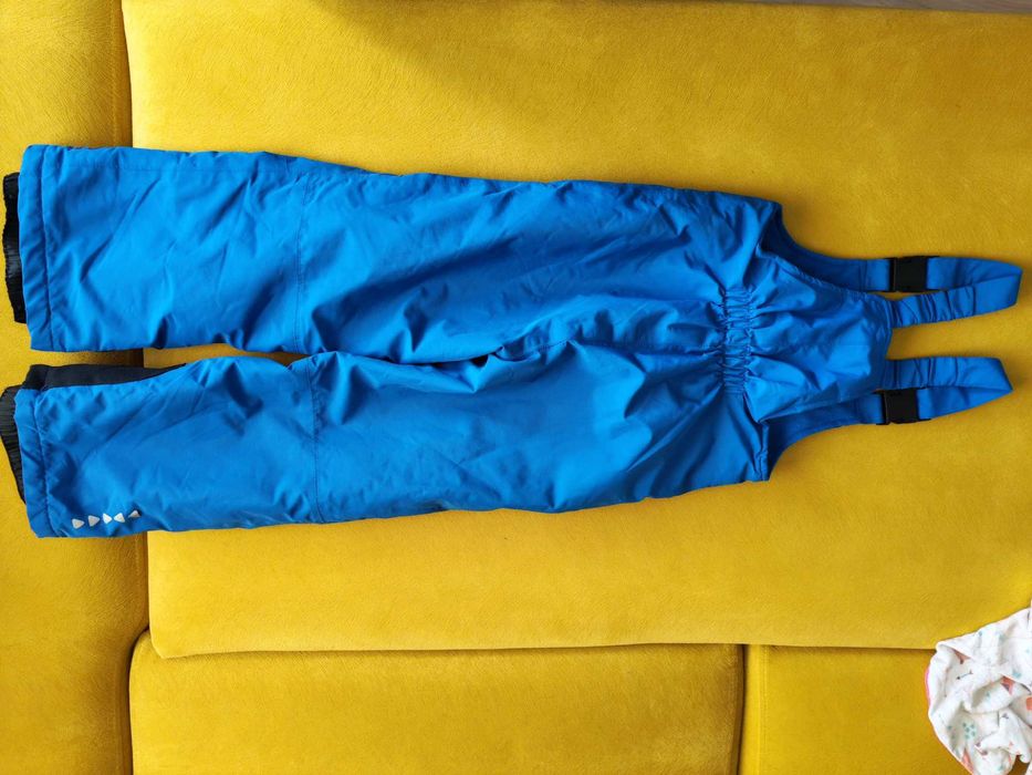 Spodnie narciarskie zimowe na sanki rozmiar 110/116