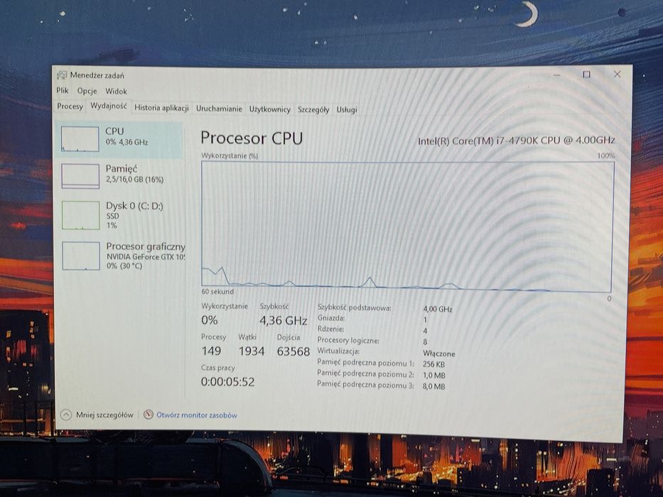 Komputer i7 4790k, do grier, internetu itp. Z monitorem dell