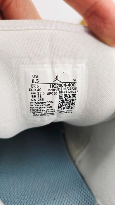Nike Air Jordan 1 Low SE biało błękitne r.40 eu
