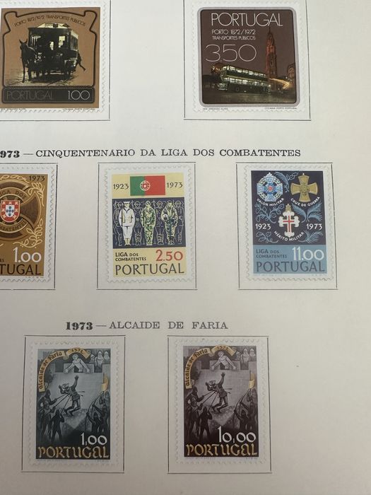 Selos de 1973 - serie completa, novos