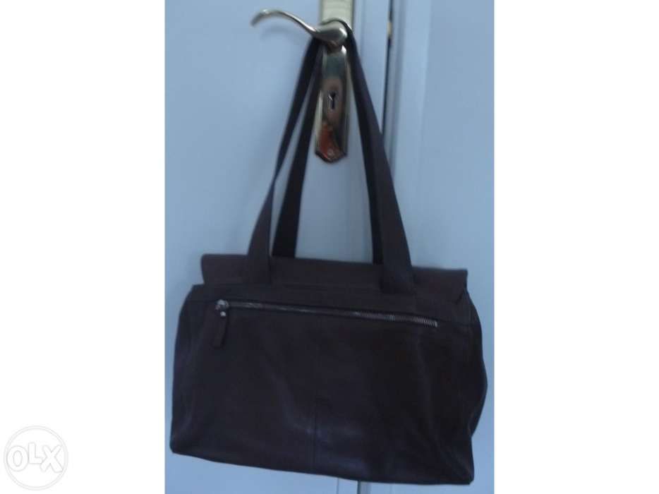 Mala castanha em cabedal Vagg