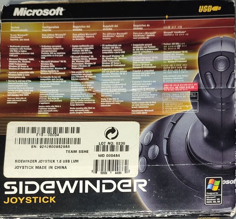 Dois joystick antigos Microsoft