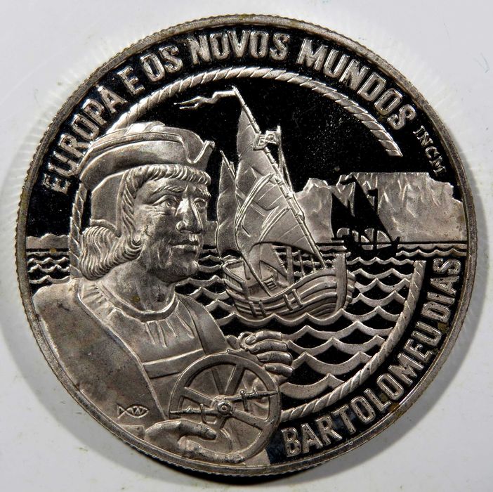 Moedas Republica Portuguesa - 2 1/2 ECU Bartolomeu Dias PROOF - Com pequena oxidação, mas só 5€