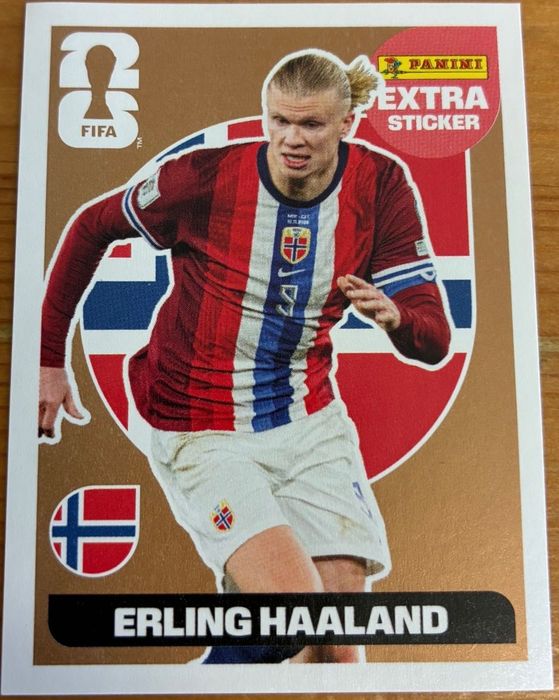 Extra Sticker Legend Haaland bronze Mundial 2026