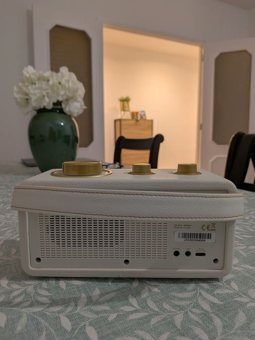 Coluna + Rádio Bluetooth novo Sangean