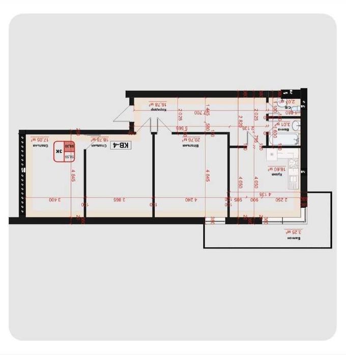 Просторі мансардні квартири 2х та 3х кімнатні