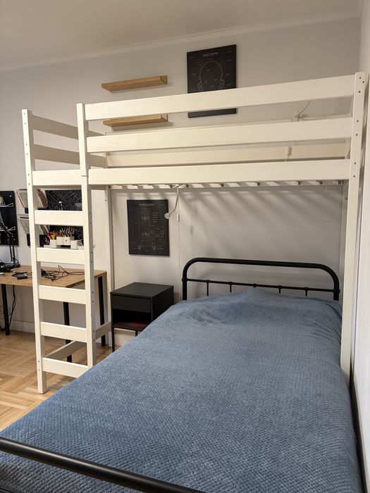 Łóżko piętrowe antresola Lukdom 90x200