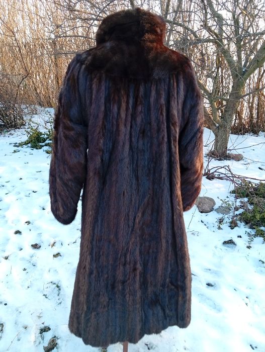 Futro naturalne płaszcz Norka