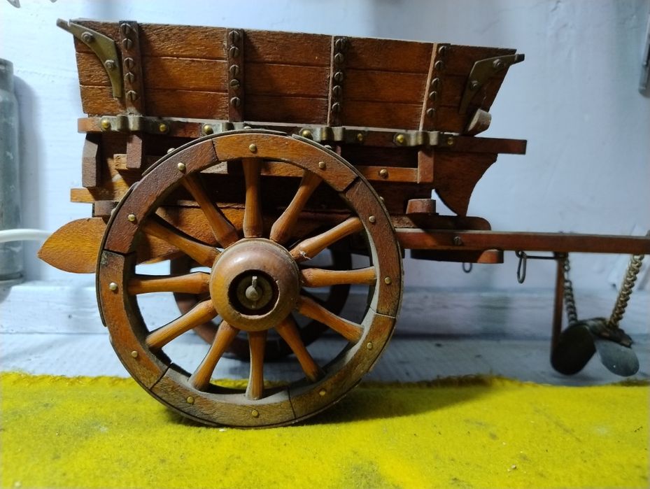 Wóz konny model dyszel drewno detale duzy