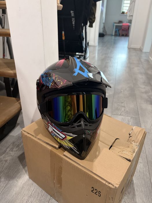 Kask cross quad hulajnoga