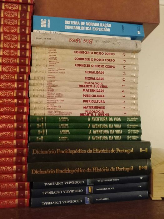 Coleção completa de enciclopédias + livros variados