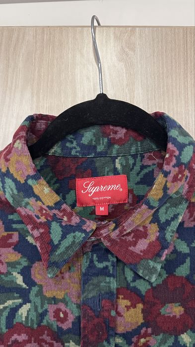 Оригінальна вельаетова сорочка Supreme розмір М