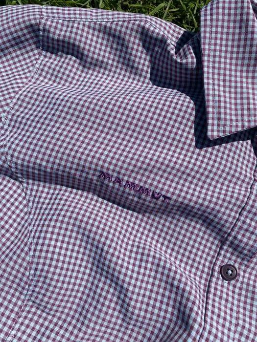 Śliczna koszula damska Mammut w kratę XL travel outdoor fioletowy