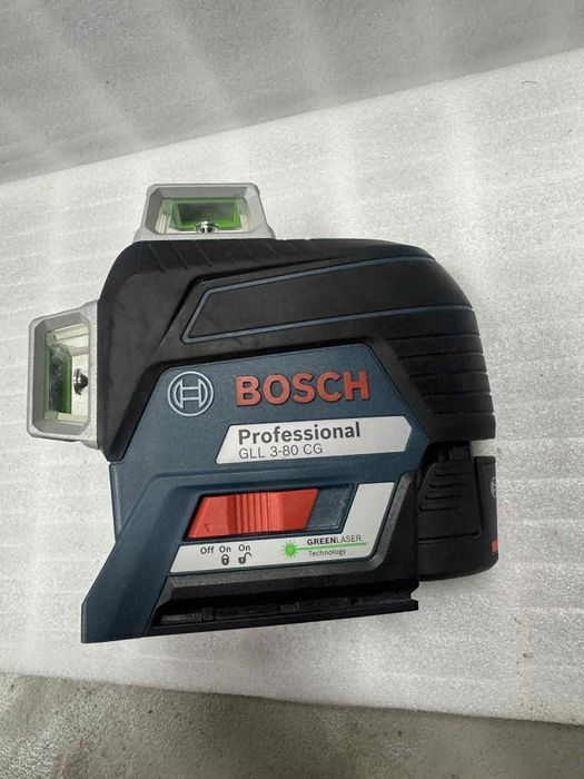 Laser Bosch GLL 3-80 CG+2Baterie 2.0ah + ładowarka bardzo ładny stan