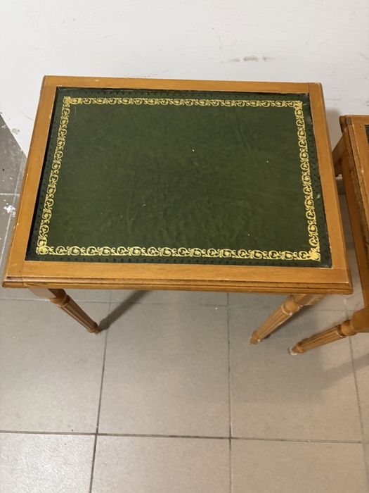 2 stoliki drewniane