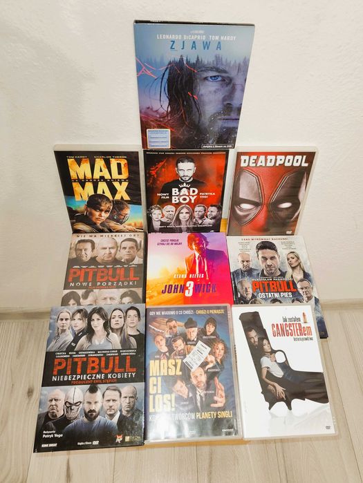 Filmy DVD 10 sztuk stan bardzo dobry