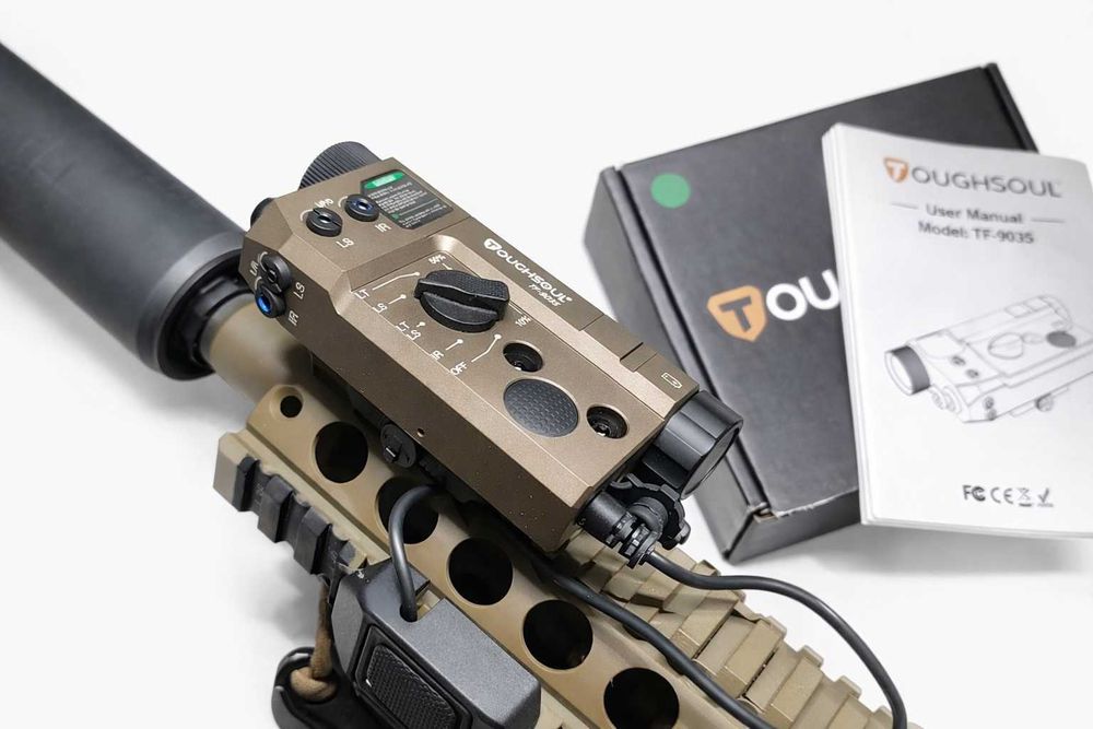 Ліхтар тактичний Toughsoul TF-9035 з лазером Green + IR 850нм