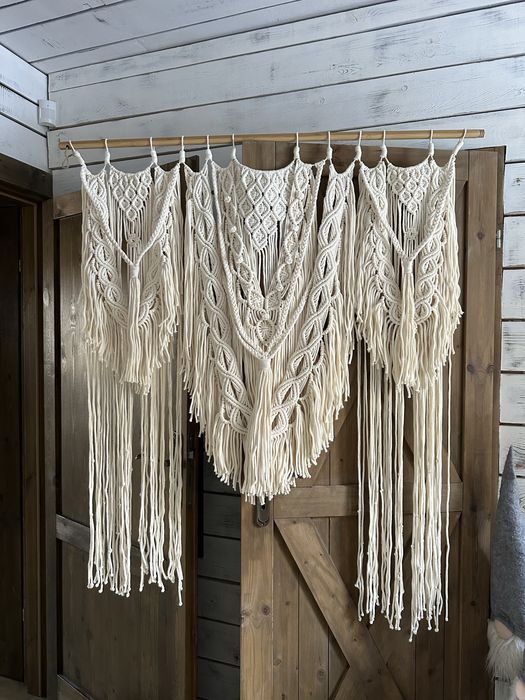 Makrama ścianka makramowa boho na wesele ślub do zdjęć komunie chrzest