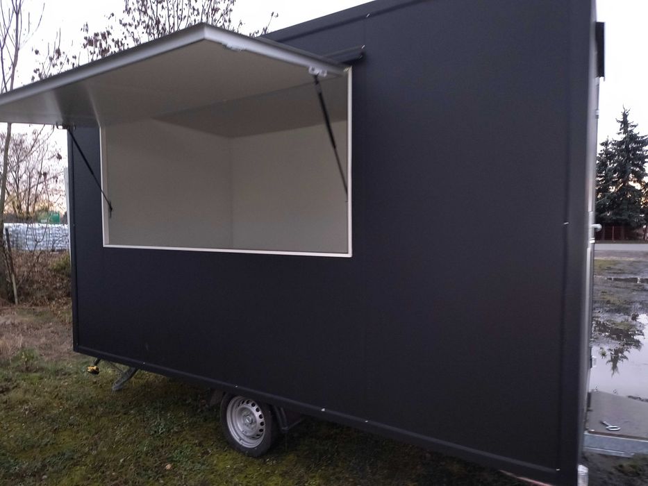 -PRZYCZEPA gastronomiczna - 4x2m - NOWA - 1350 kg - dostępna na PLACU-