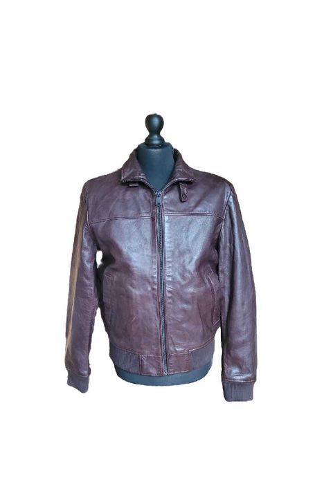 Skórzana kurtka męska rozmiar M, -50% z metki!