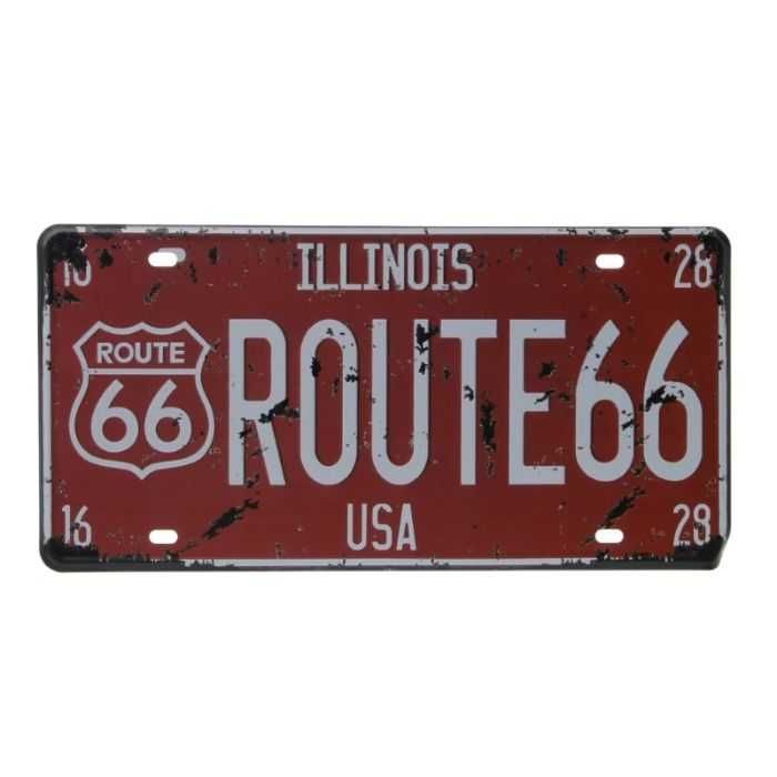 Номер американский США Route 66 трасса usa custom plate винтаж ретро