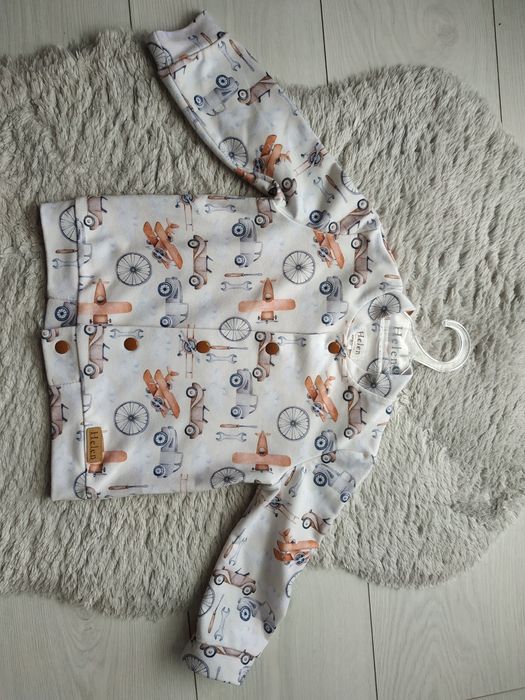 Cudna bomberka/narzutka/blezerek/bluza/chłopiec/samoloty/Helen/r.80