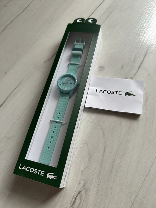 Zegarek Lacoste damski dziecięcy koperta 32mm stan idealny turkusowy