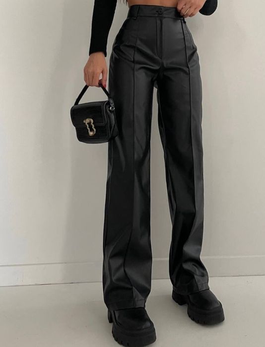 Штани з еко шкіри