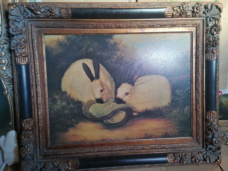 Quadro em óleo sobre tela - Origem USA