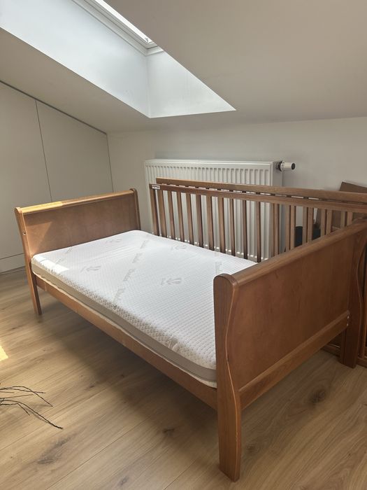 Łóżeczko dziecięce 3w1 Woodies Noble Cot Bed vintage 140×70