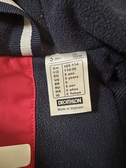 Куртка для дівчинки Decathlon 110-116 р. Вітровка
