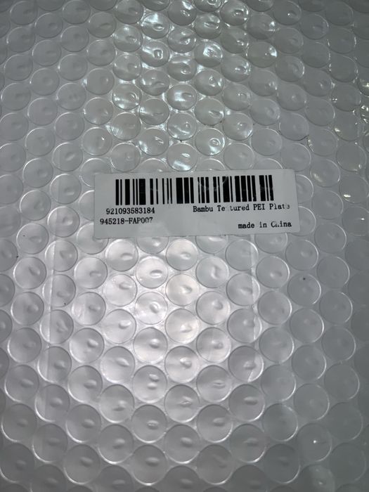 Bambu Lab Textured PEI Plate FAP007 X1 P1S P1P A1