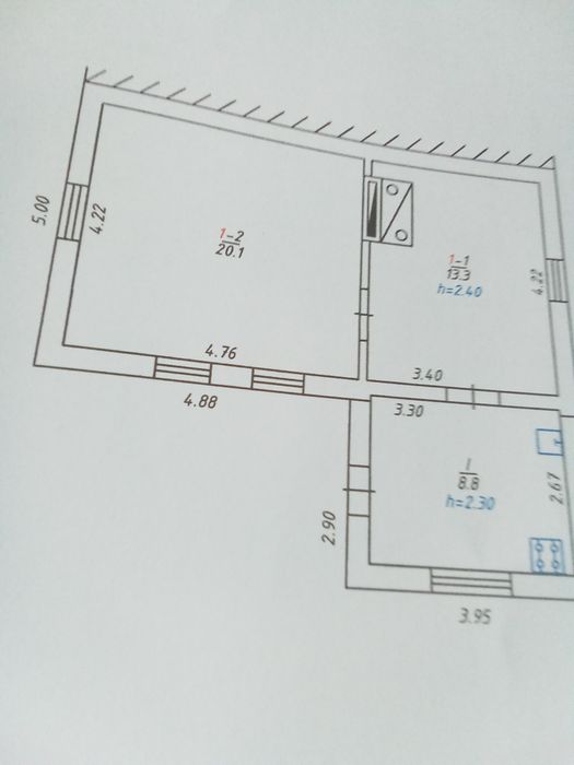 Будинок в селі Мачухи три кімнати 42 м кВ площа участка 20 соток