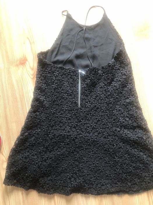 Sukienka Sylwester gipiura mini ZARA