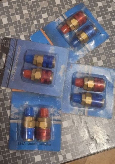 Szybkozłączki klimatyzacji r134a para LP HP