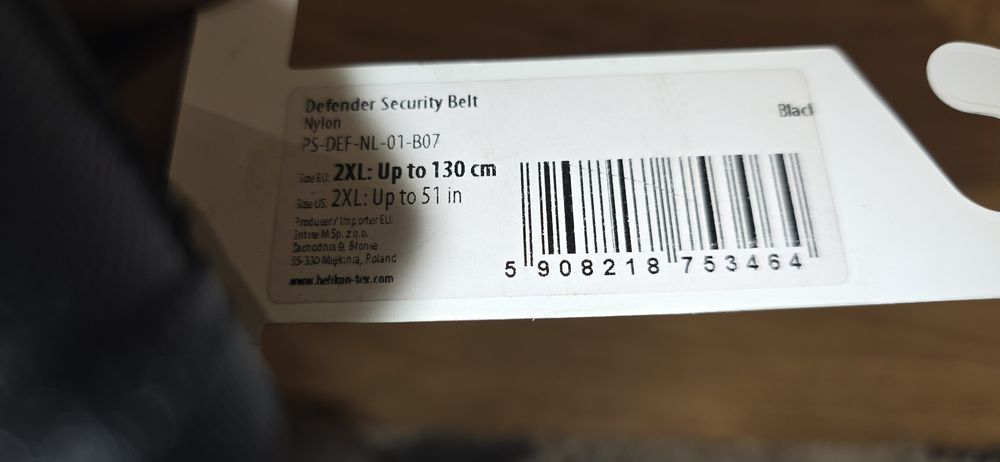 Pas taktyczny Helikon Defender Security - Black