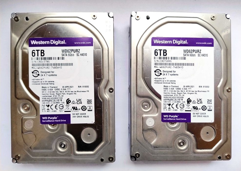 Dysk WD Western Digital PURPLE 6TB (do NAS oraz NVR) 3,5" SATA