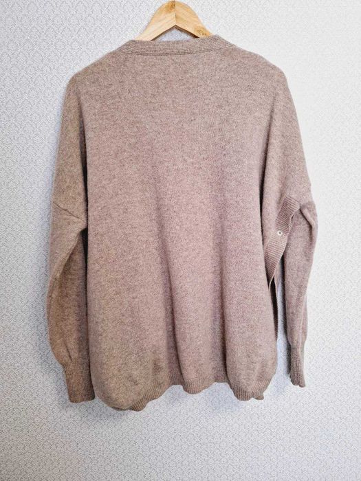 Кардиган кашеміровий Бежевий жіночий M& Paris M/L оверсайз