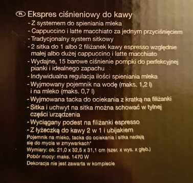 Ekspress do kawy Silvercrest