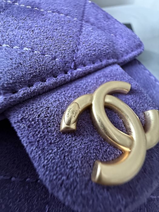 Сумка Chanel 25 Mini Handbag Suede Purple