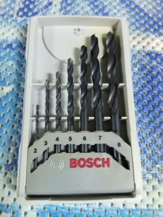 Bosch Jogo de bits/pontas brocas madeira hss alvenaria granito