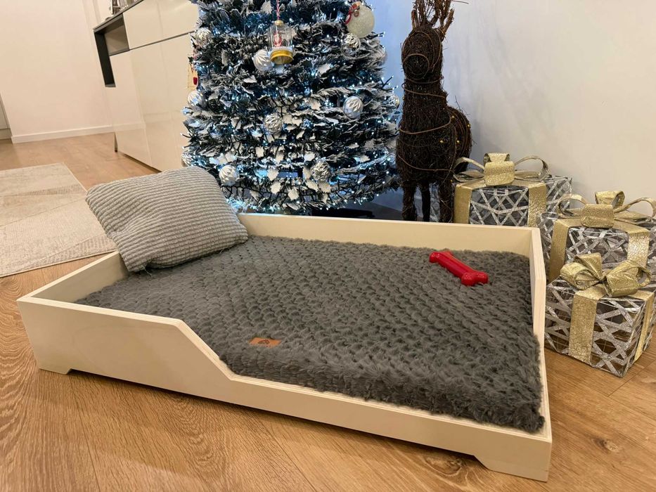 Cama de madeira para cão ou gato