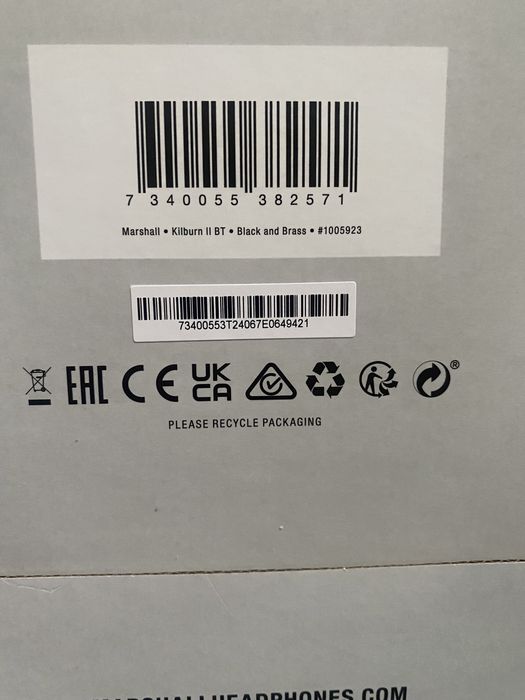 Marshall Kilburn 2 Black Brass ORIGINAL нові